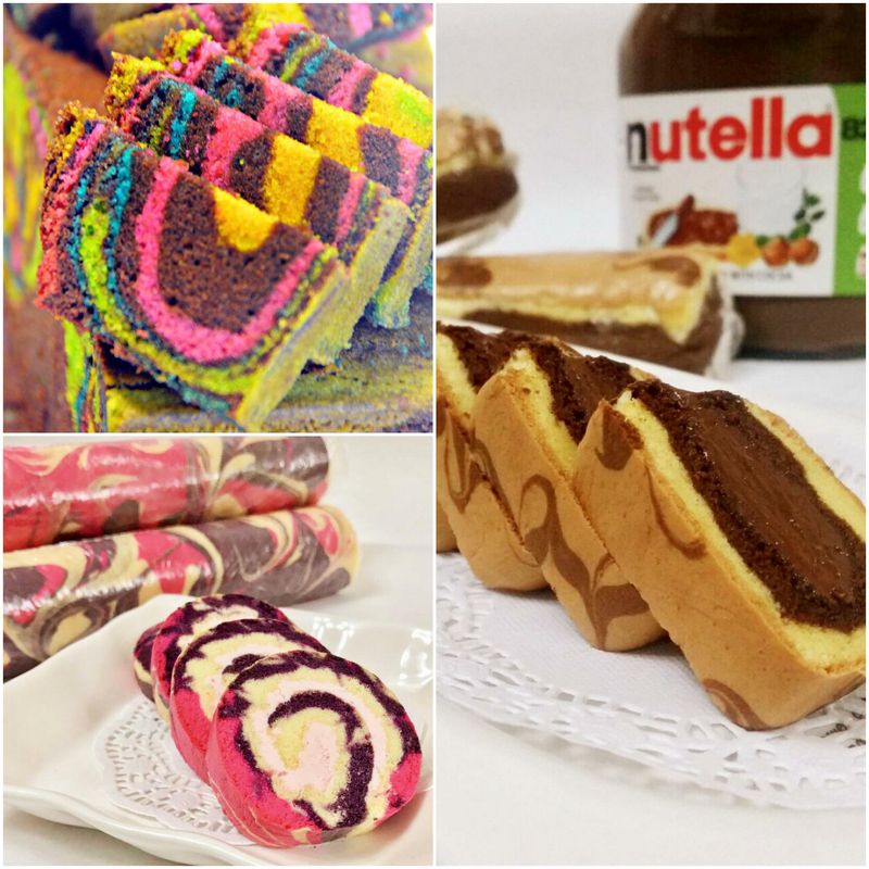 Swiss Roll Tapak Kuda Marble Cake Zan S Treats